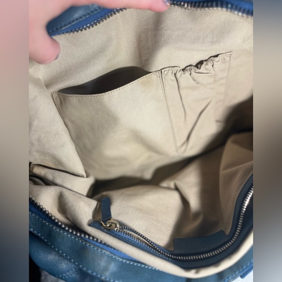 $1899 Retail Givenchy Nightingale Leather Blue Handbag satchel - Picture 10 of 13